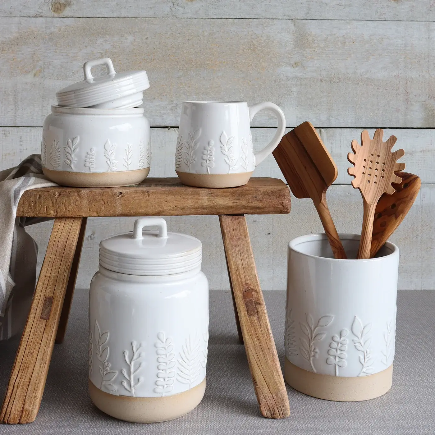 Botanical Utensil Holder Natural