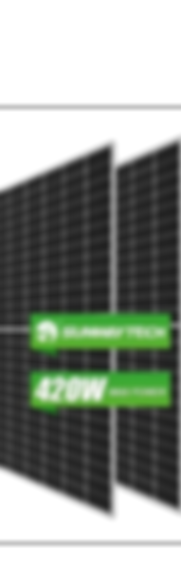 Our 420 watt half cut solar panels