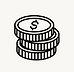 Pièces de monnaie pour le coût de la formation