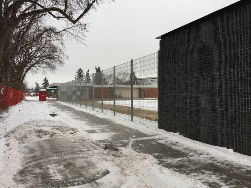 Chain link fence