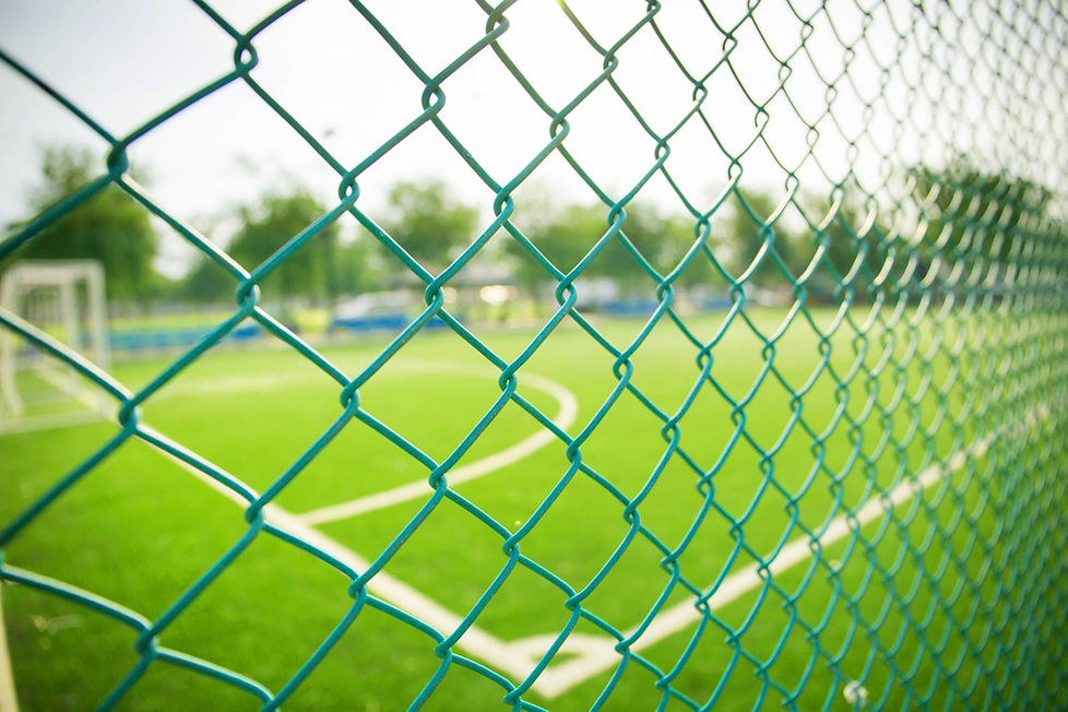 green chain link fence