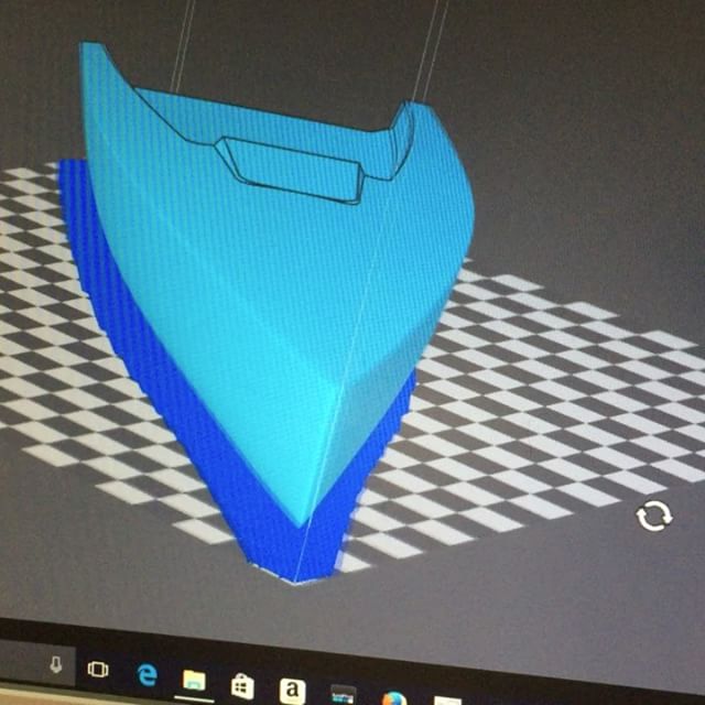 We're 3D printing a new hull design for a sailboat racing team! #3dprinting #3d #allaxis3d #sailing