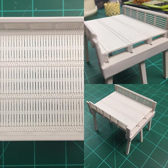3D test prints of our next architectural scale model project