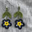 Thumbnail: Flower Power Drop Earrings with Crystal