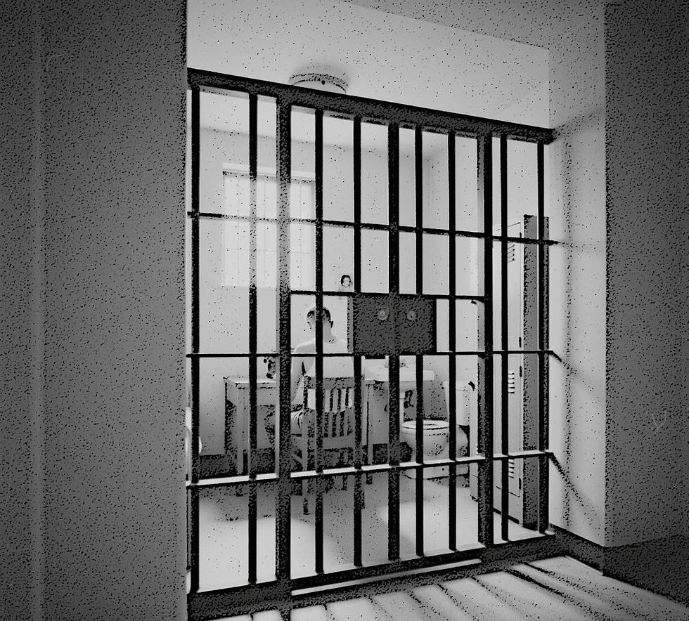 Lee Harvey Oswald in Prison Cell