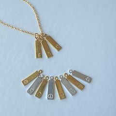 Mini Tag Charm Necklace | Jackie Blue Handmade