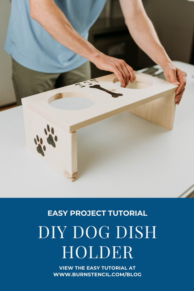 DIY Custom Dog Dish Holder