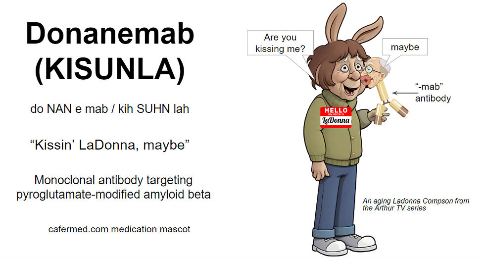 Donanemab Kisunla is it recommended?