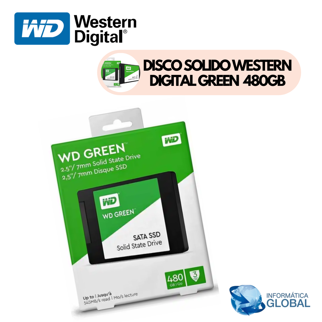 DISCO SOLIDO WESTERN DIGITAL GREEN 480GB