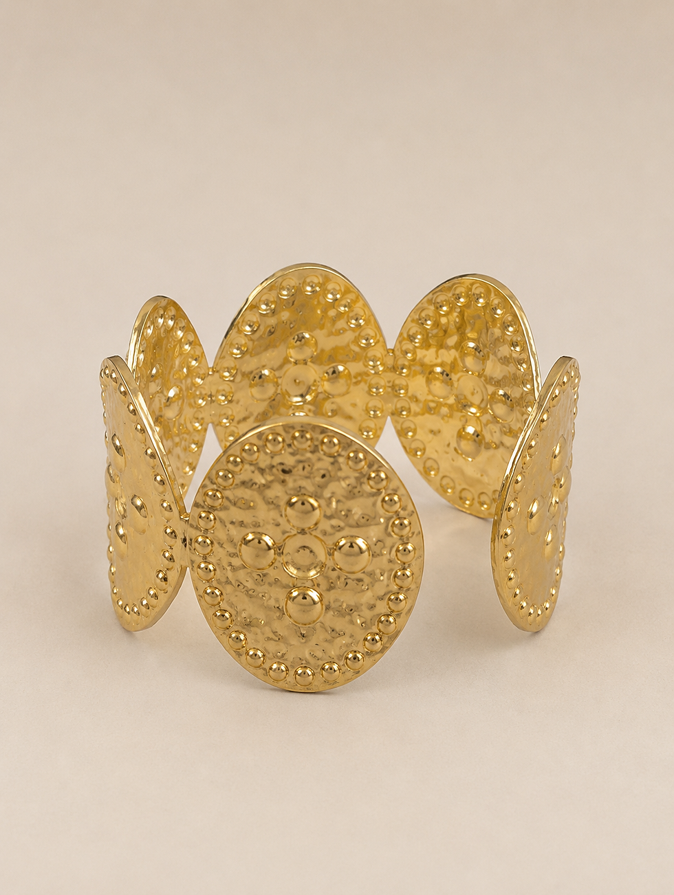 Miniature : Adjustable Gold Cuff Bracelet Stainless Steel