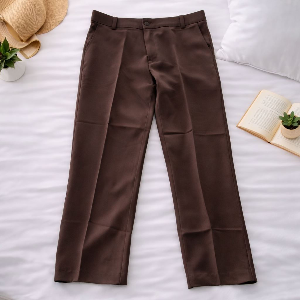 Calça Social Masculina Marrom