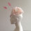 Thumbnail: Blair - Pale Pink And Ivory Flower Beret