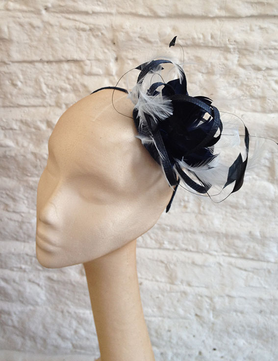Lynn Navy Fascinator