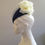 Thumbnail: Catherine - Navy & Cream Veiled Beret