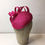 Thumbnail: Magenta Pointed Beret with Twists Detail