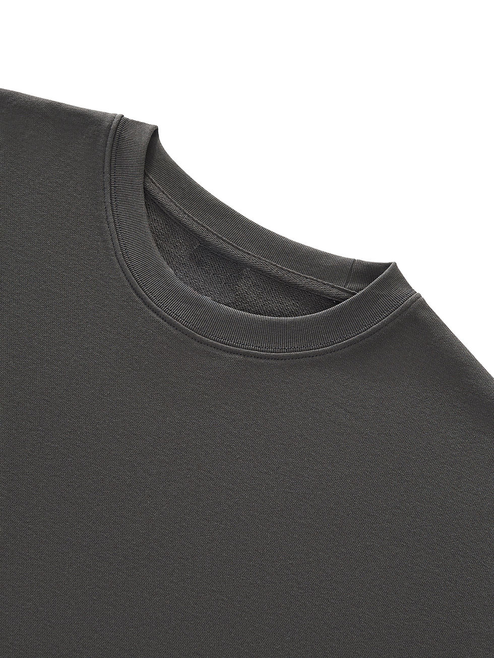 Thumbnail: Boxy Half-Sleeve Raw-Edge T-Shirt