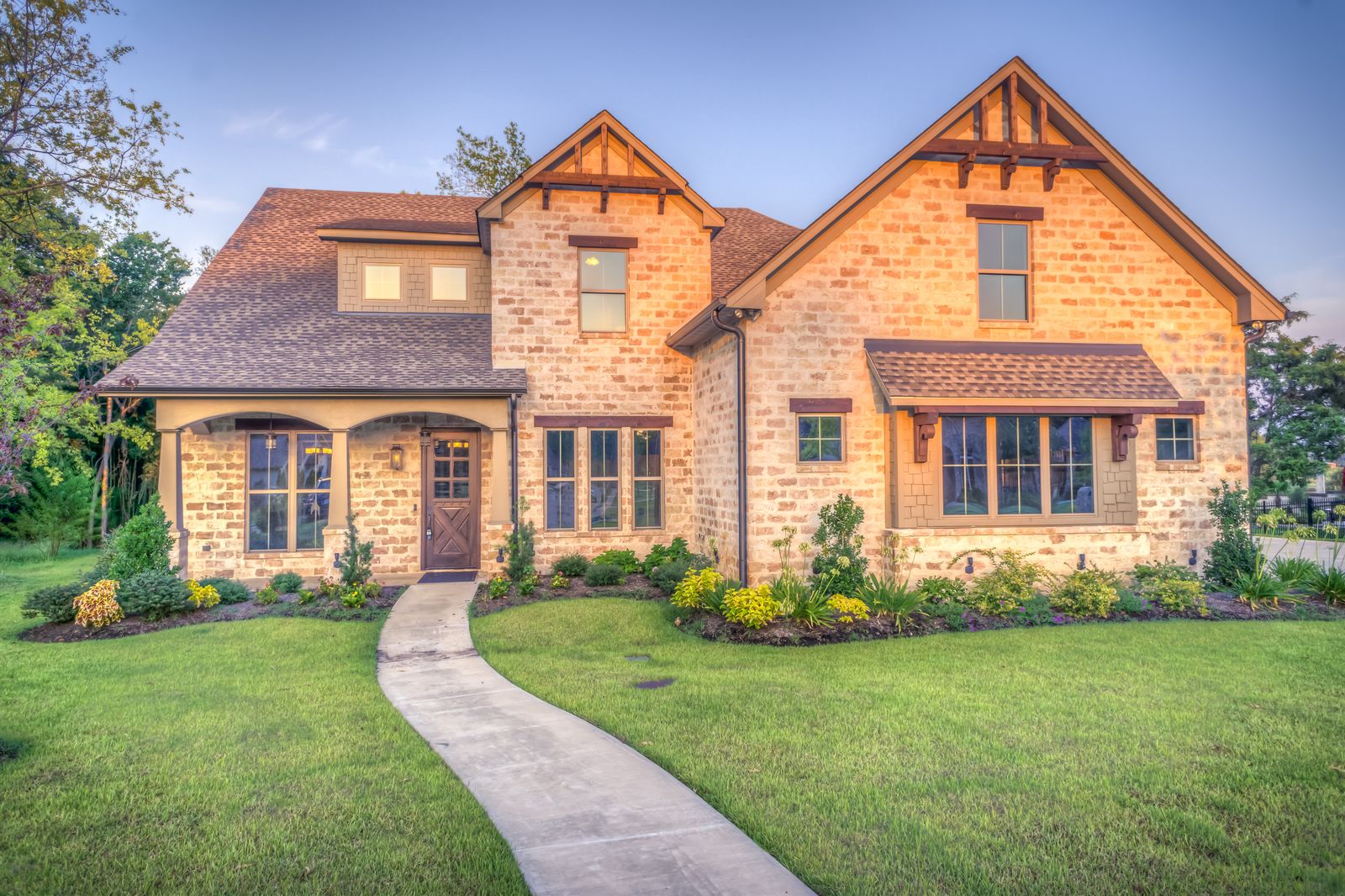 Stone and stucco suburban home like those across Summerlin and Las Vegas