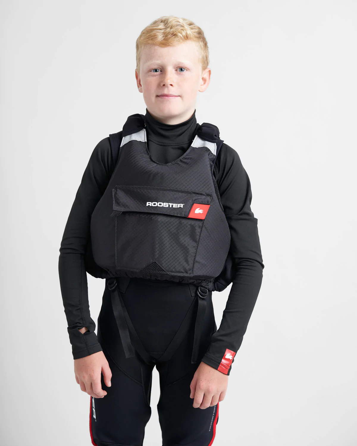 JUNIOR DIAMOND OVERHEAD BUOYANCY AID - BLACK