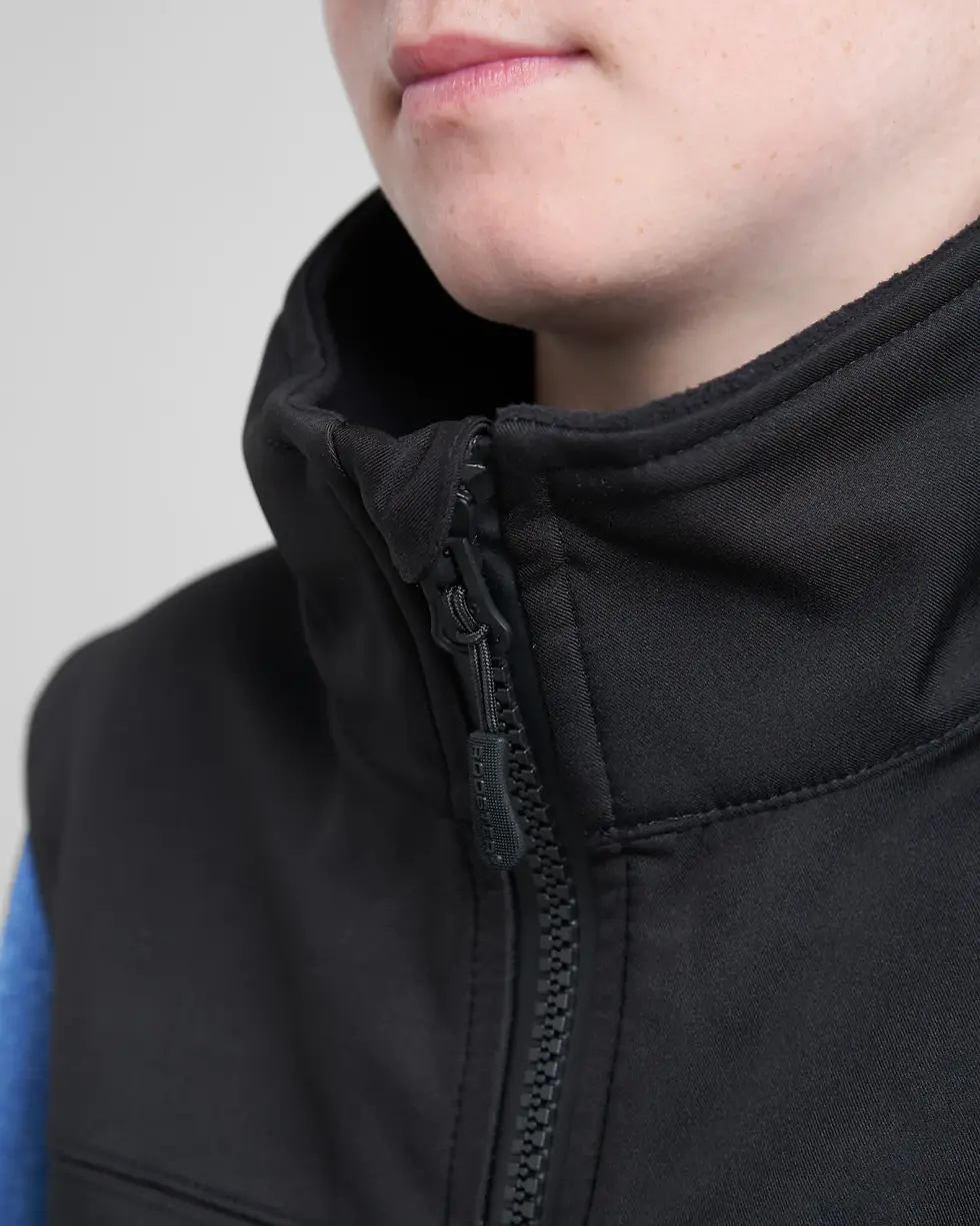 Miniatura: JUNIOR SOFT SHELL GILET - BLACK