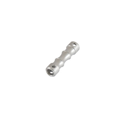 8MM DOG BONE - SILVER