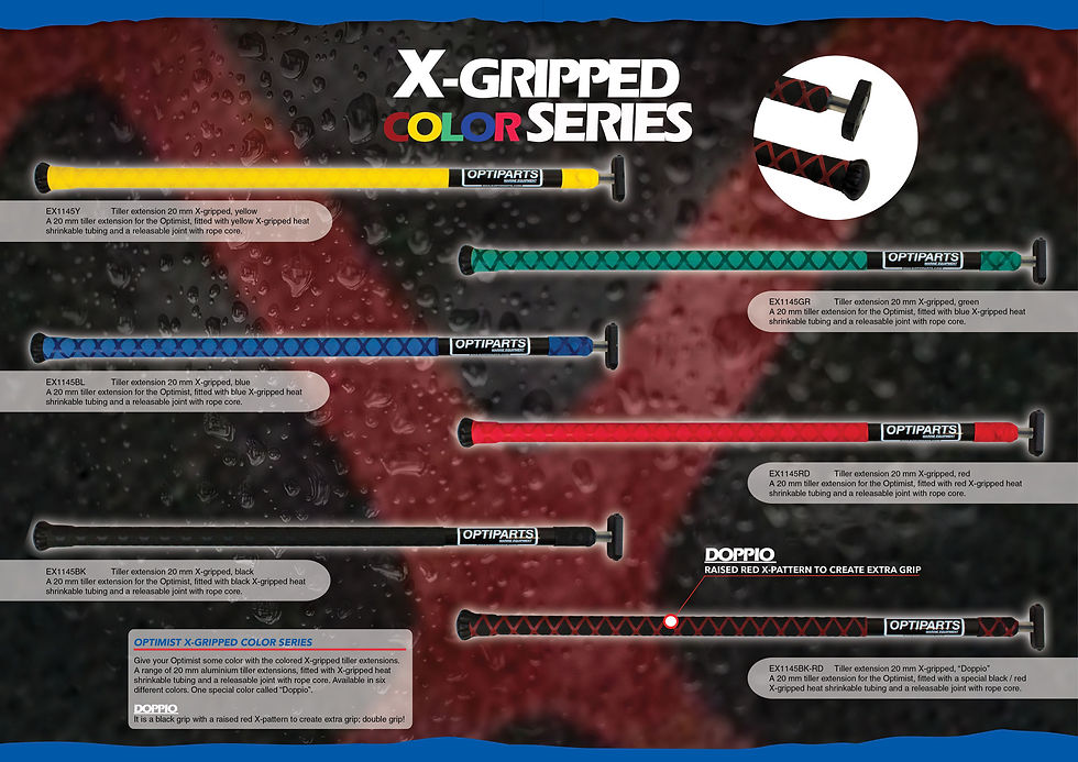 Miniatura: OPTIMIST TILLER EXTENSION 20 MM X-GRIPPED – RED