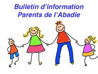 Envoi du premier Bulletin d'information des Parents de l'Abadie