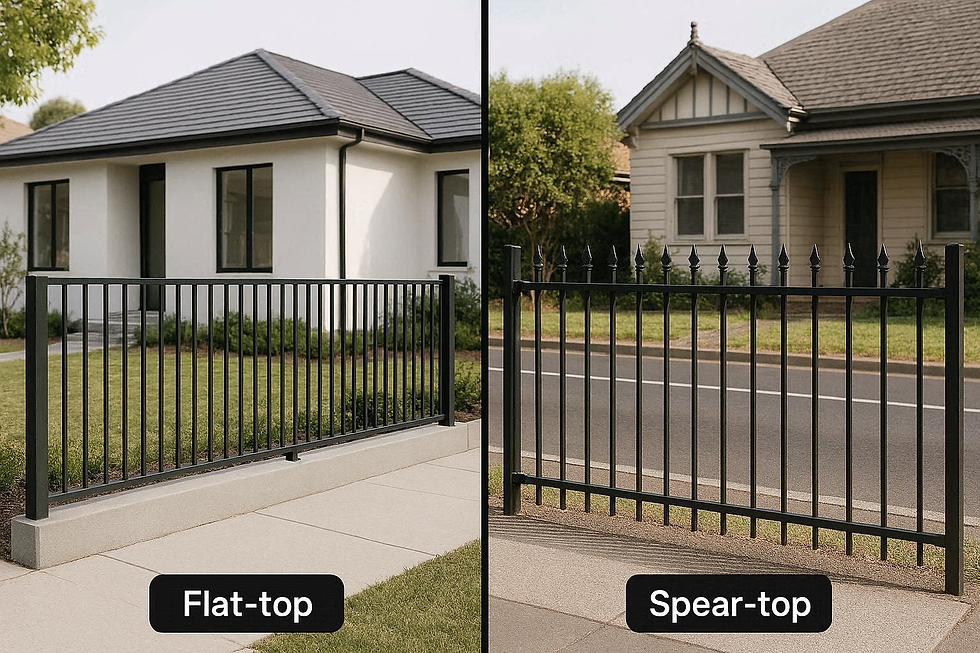 Flat-Top vs Spear-Top Steel Fences