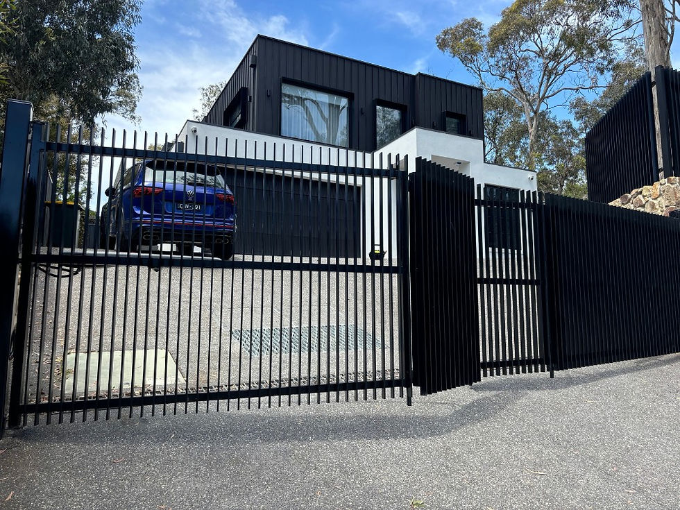 Modern automated gates rely on multiple layers of protection to prevent injury.