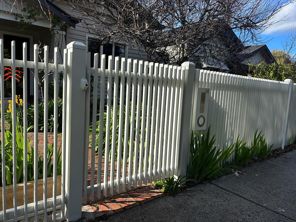 Alternate Vertical Battens With Solid Privacy Zones