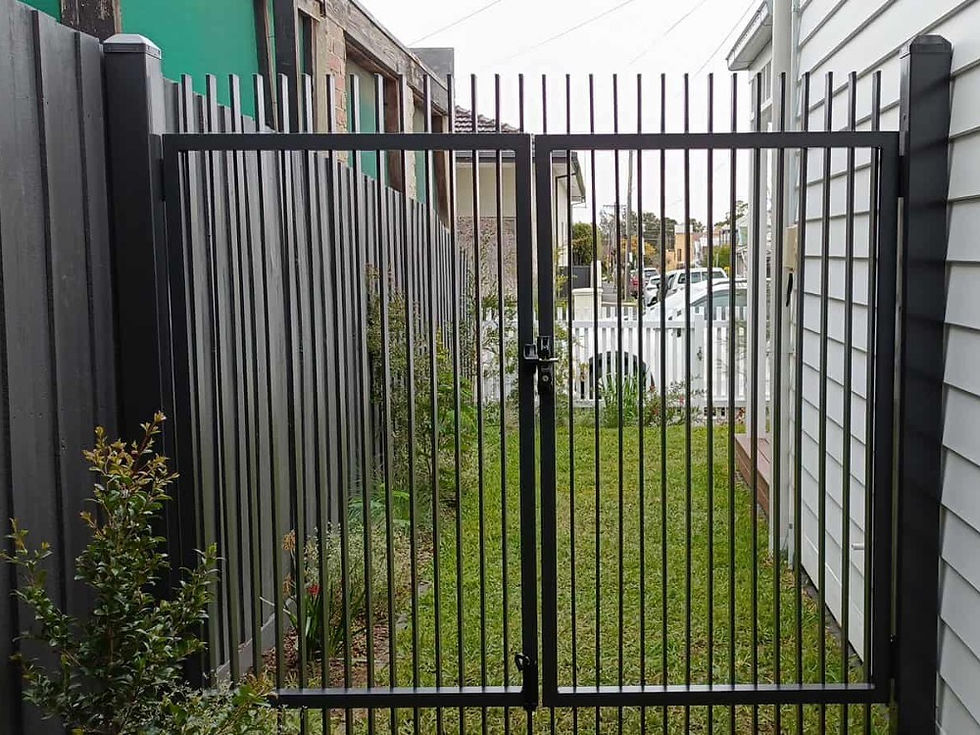 Steel tubular fencing is a great option when both visibility and security are important.