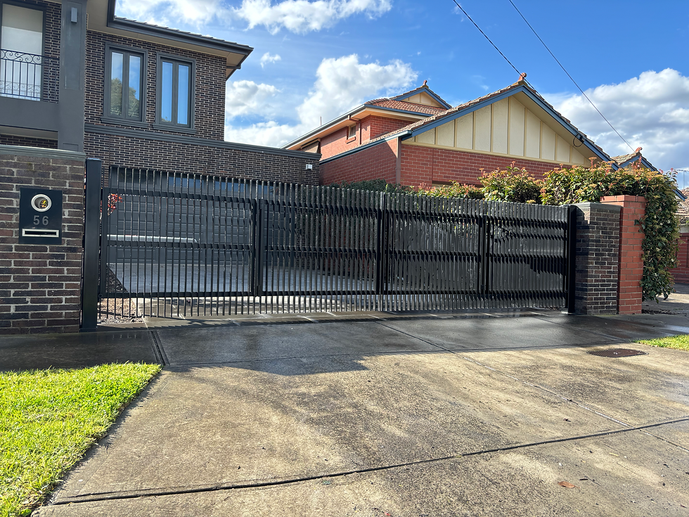 Custom measurement helps ensure the finished gate looks balanced with the property