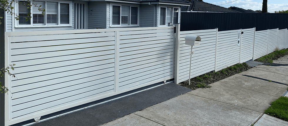 Horizontal PVC Fence