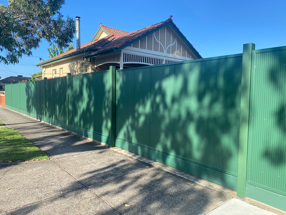 Colorbond Fencing (Fastest All-Round Solution)