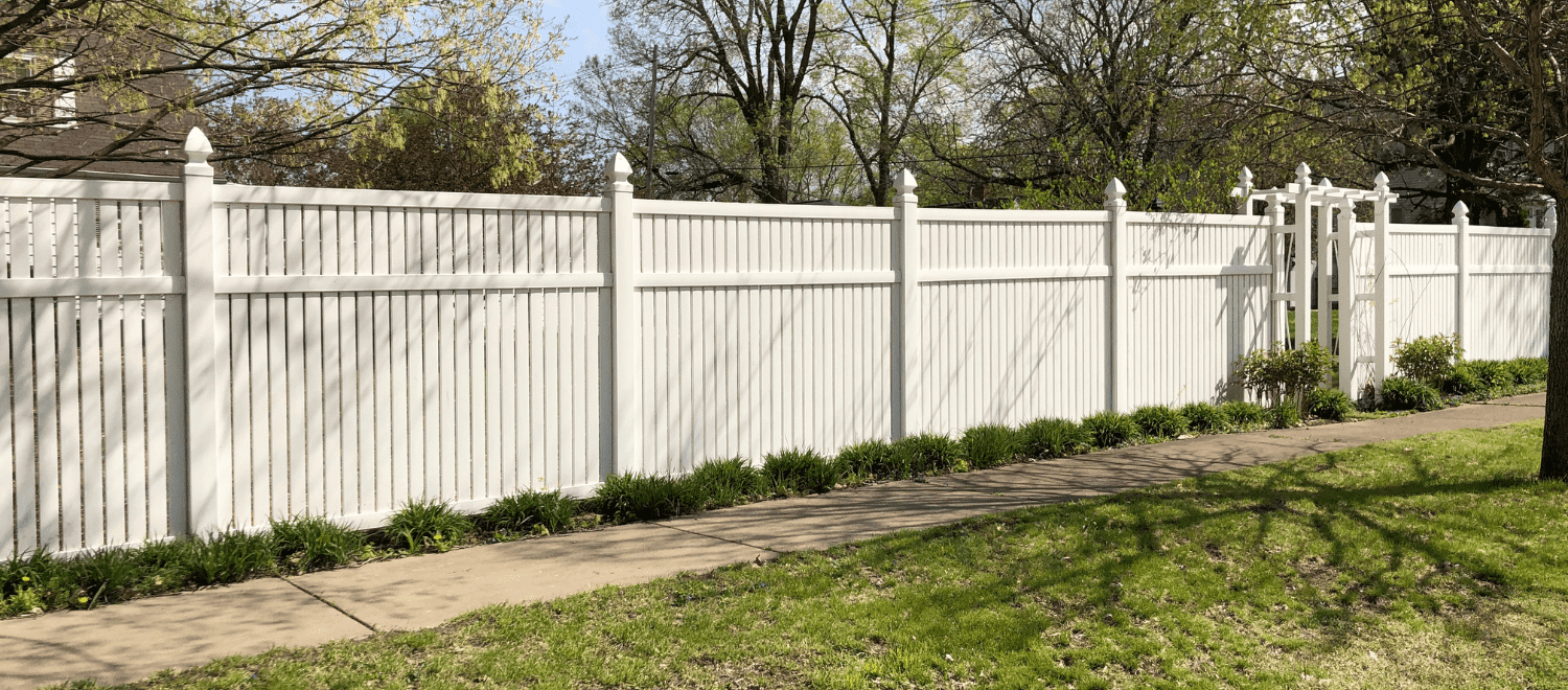 Semi-Privacy PVC Fence