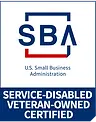 SBA Service-Disabled Veteran-Owned Small Business certification badge for ORVIWO LLC