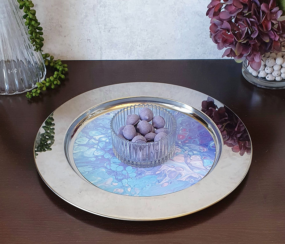 Thumbnail: Large Round Tray With Wine & Honey