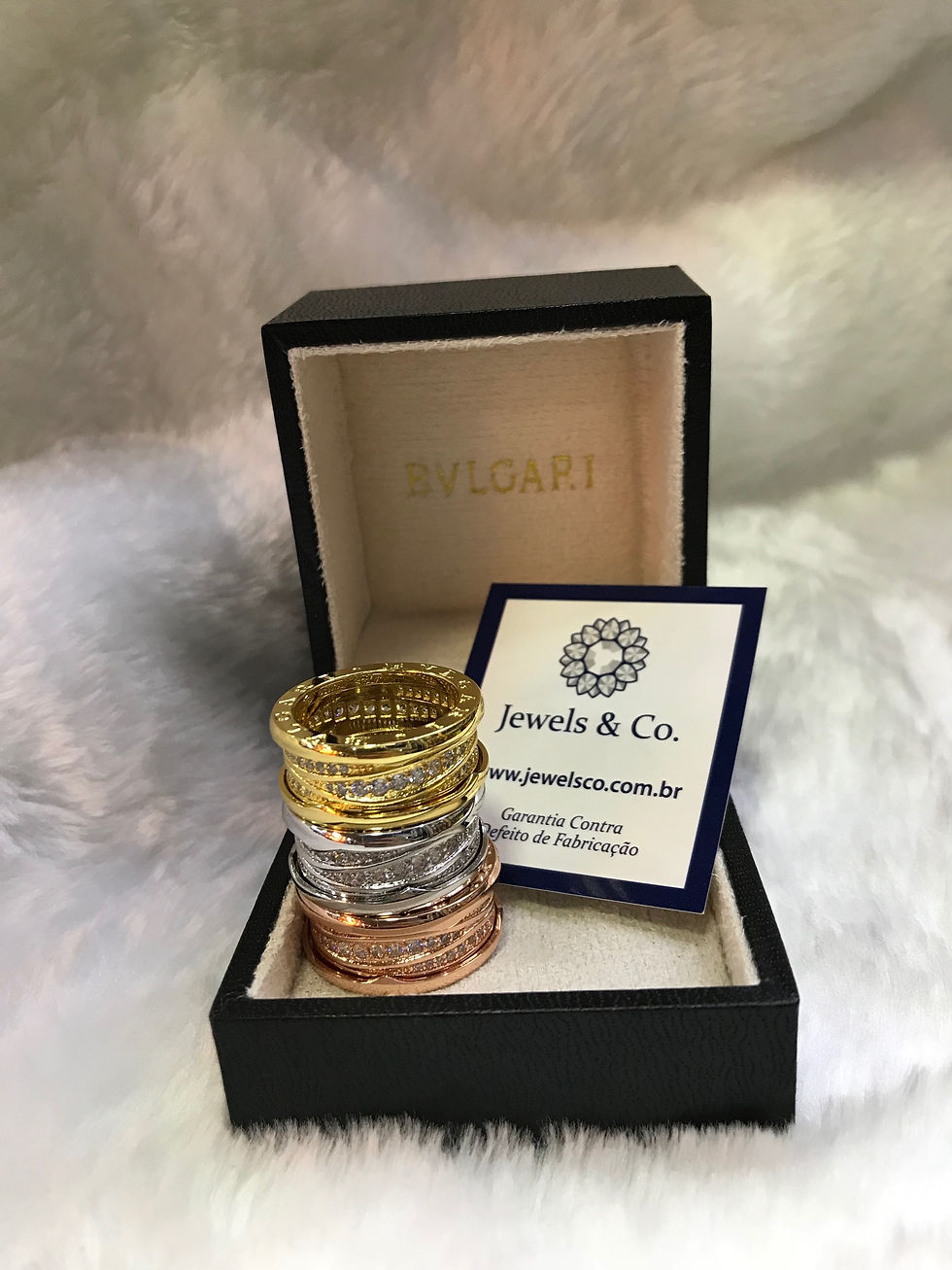 Thumbnail: PAR BVLGARI COR ROSÉ COM PEDRAS