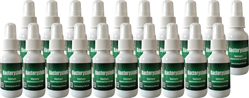 Paquete de 20 Sprays de Bacterysin60 Veterinario de 60 mL