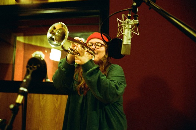 Emma-Jean Thackray in the Artone Studios - Credit: Elaine Groenestein