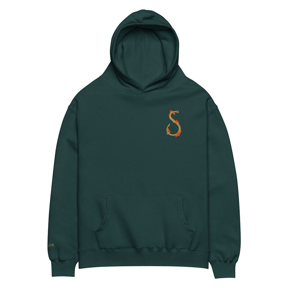 Thumbnail: Falling Leaves S Hook Oversized Hoodie