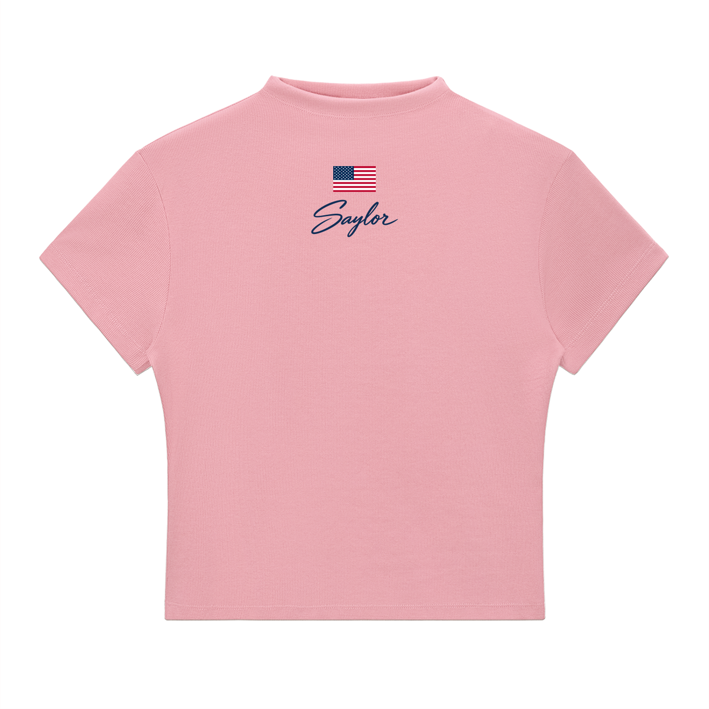 American Heritage Flag Mock-Neck Tee