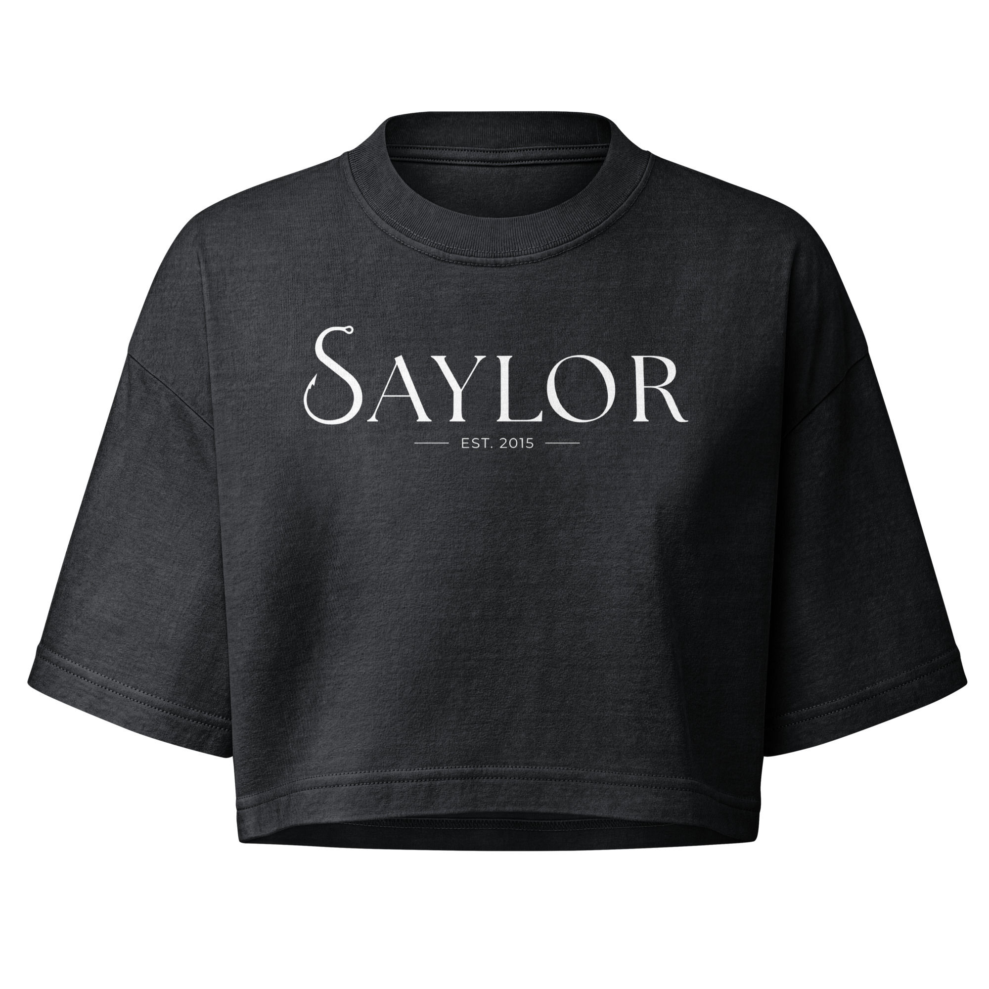 Distressed Cropped Saylor Tee