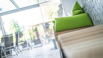 Mineralienhotel hotel exterior on South Tyrol plateau above Brixen