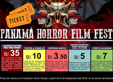 Los precios de las entradas a las actividades del festival: