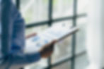 Person looking at a report
