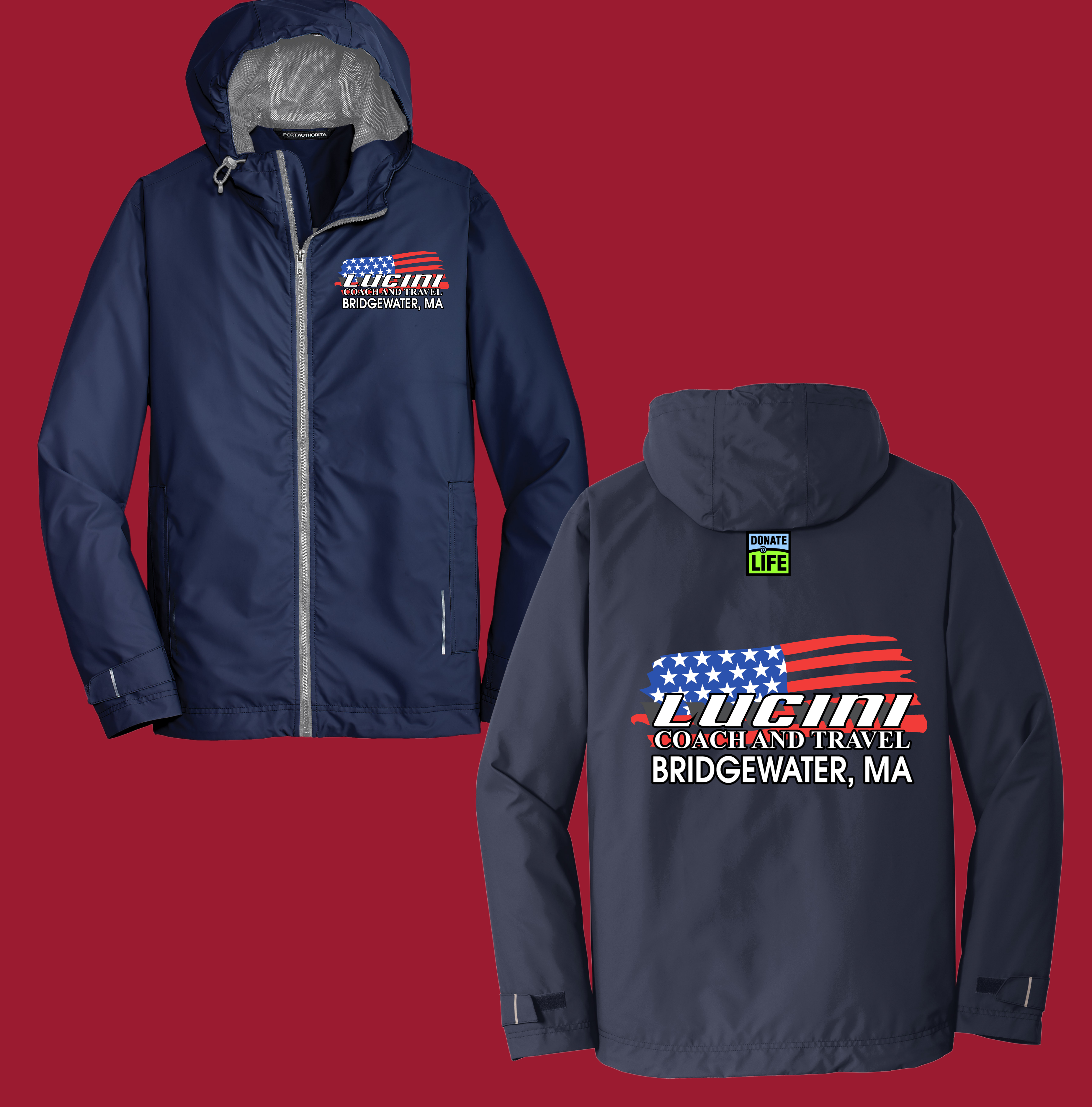 (Adult-Unisex) Port Authority® [Lucini Coach & Travel] Northwest Slicker