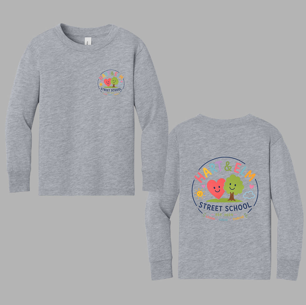 Thumbnail: (Toddler-Unisex) BELLA+CANVAS® [Hart & Elm School] Long Sleeve Tee/