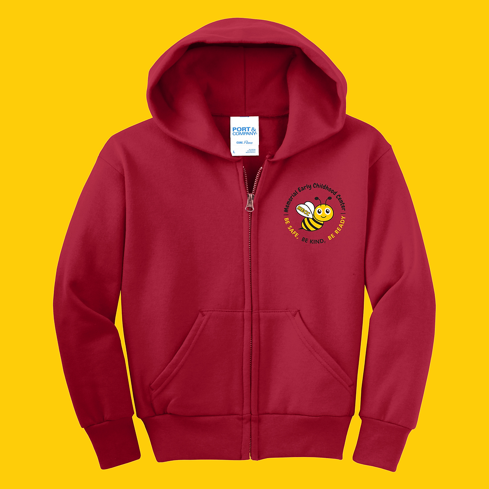 Thumbnail: (Youth-Unisex) Port & Co™ MECC School Zip-Up Hoodie