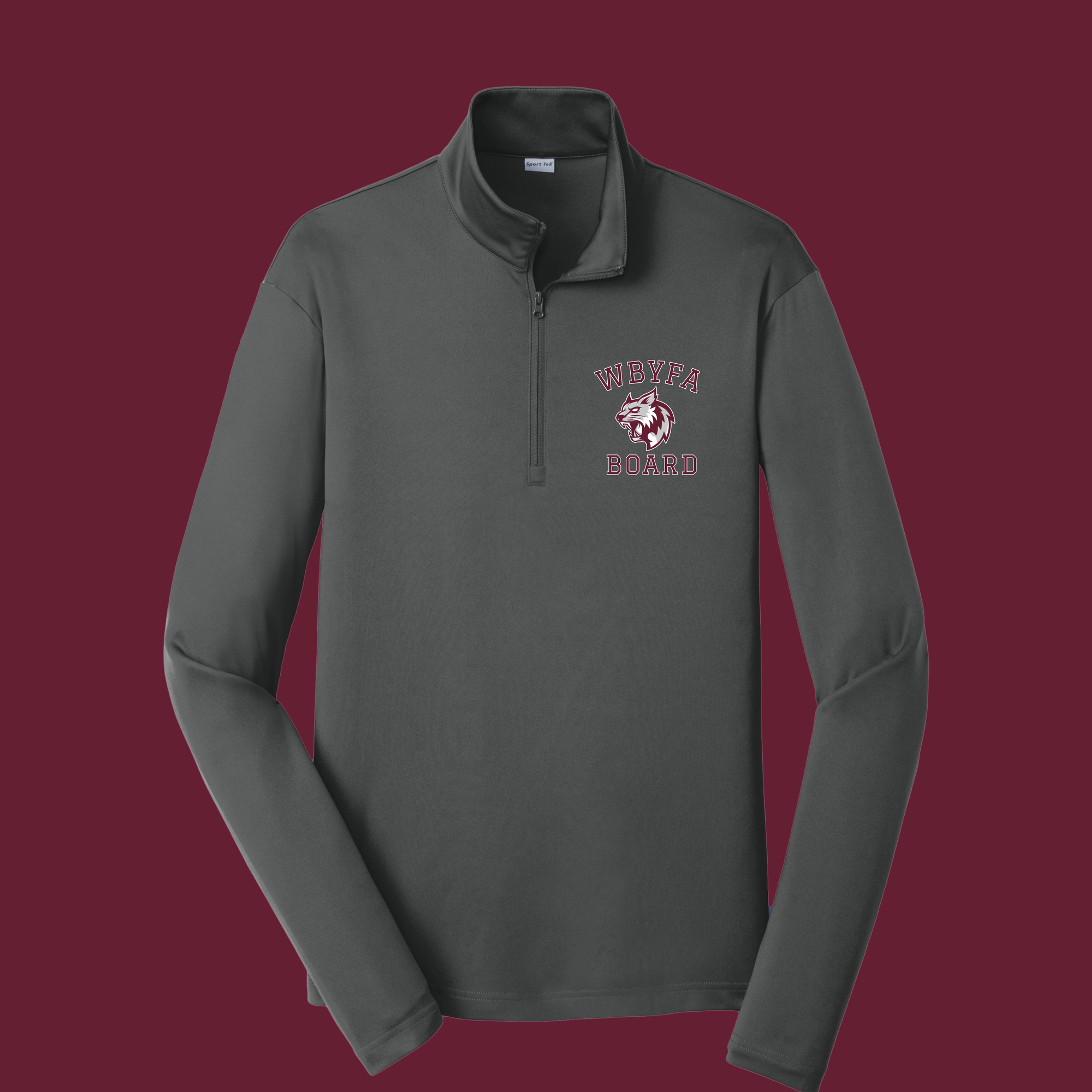 (ADULT-Unisex)-WBYFA Board Sport-Tek  1/4 Zip