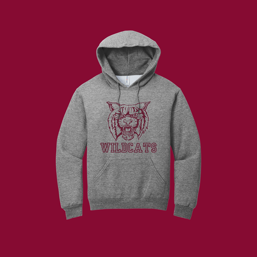 Thumbnail: (Adult-Unisex) Classic WB Wildcat Design Hoodie